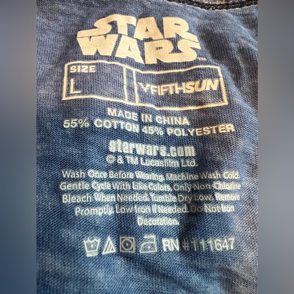 Star Wars Rebel and the Wookiee Tissue Tee Shirt - Picture 2 of 3